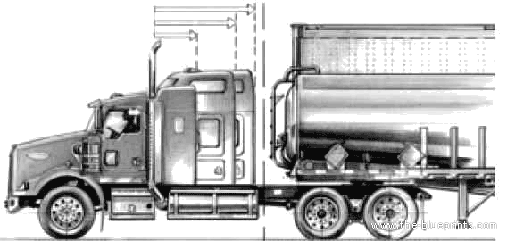 Kenworth T800 truck (2011) - drawings, dimensions, pictures