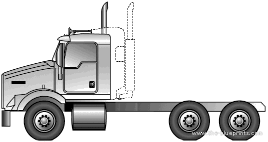 Kenworth T800 Short Hood Truck (2005) - drawings, dimensions, pictures