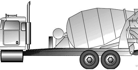 Kenworth W900S truck (2005) - drawings, dimensions, figures