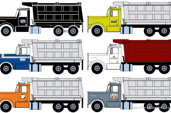 Kenworth W900 Truck - drawings, dimensions, pictures