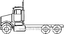 Kenworth W923 SAR truck (1975) - drawings, dimensions, pictures