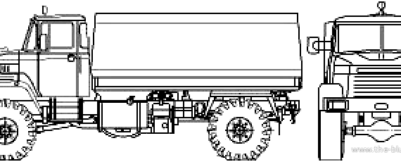 Truck KrAZ-5133BE 4x2 (2007) - drawings, dimensions, figures