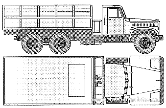 Truck KrAZ 257 - drawings, dimensions, figures