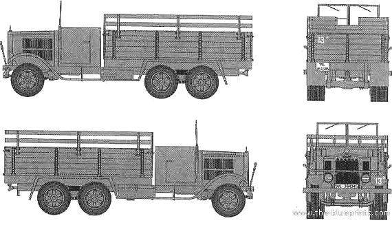 Truck Krupp L3H63 - drawings, dimensions, figures