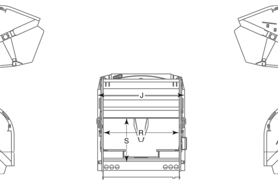 Leach Alpha III truck - drawings, dimensions, pictures