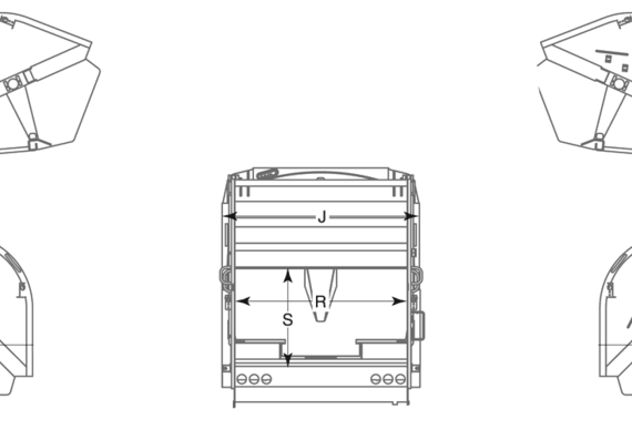 Leach Beta III truck - drawings, dimensions, pictures