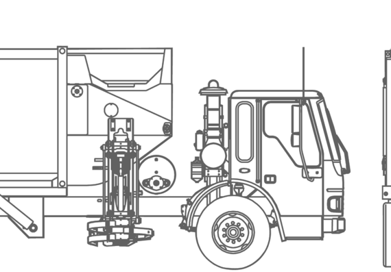 Leach Crocodile truck - drawings, dimensions, pictures