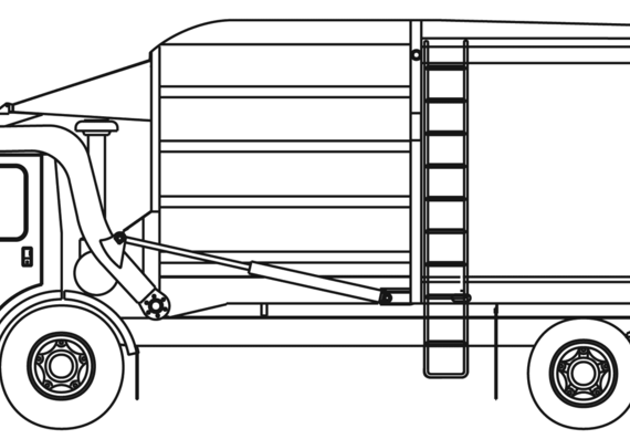 Leach Superdury truck - drawings, dimensions, pictures