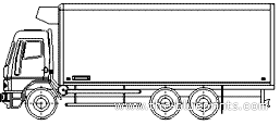 Грузовик Leyland-Daf Cityliner - чертежи, габариты, рисунки
