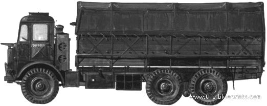 Грузовик Leyland Mark II Hippo - чертежи, габариты, рисунки