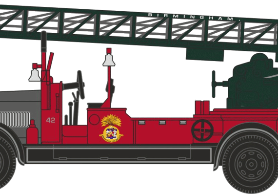 Leyland TLM Aerial Rescue truck - drawings, dimensions, pictures