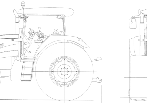 Грузовик Llandini Powermax Tractor - чертежи, габариты, рисунки