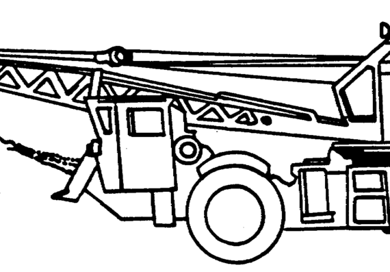 Грузовик M-315T 15-Ton Crane - чертежи, габариты, рисунки