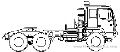 Грузовик M1088 Cargo Truck - чертежи, габариты, рисунки