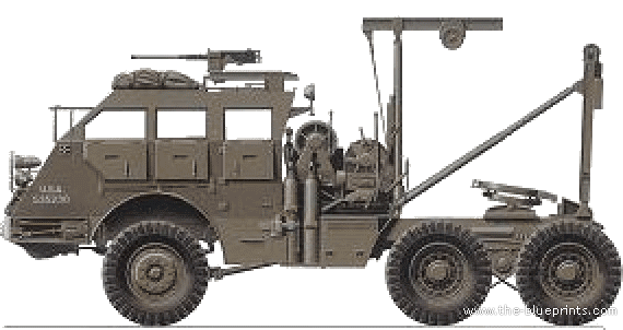 Truck M24 Dragon Wagon - drawings, dimensions, pictures