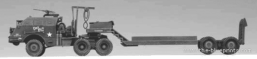 Грузовик M26 Dragon Wagon - чертежи, габариты, рисунки