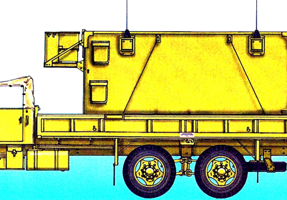Truck M814 AN-MSQ-116 Patriot - drawings, dimensions, figures
