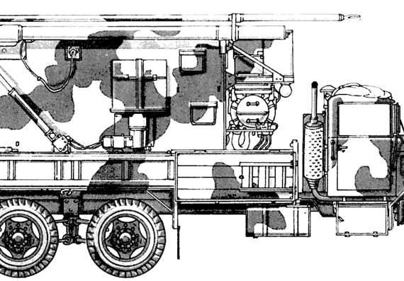 Truck M927 + AN-MSQ-104 Patriot - drawings, dimensions, figures