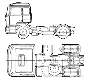 Truck MAN 19.373 FRTG 4x2 (2006) - drawings, dimensions, figures