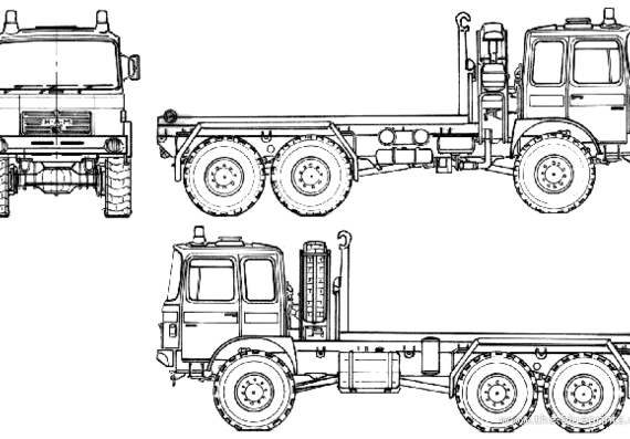 Truck MAN 20.280 DFAEG (1980) - drawings, dimensions, pictures