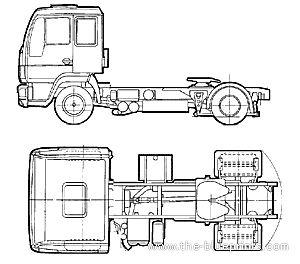MAN LE 280 B 4x2 truck (2006) - drawings, dimensions, figures