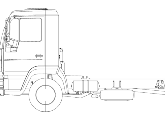 Truck MAN LE 4x2 14ton - drawings, dimensions, figures