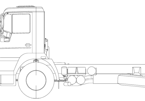 Truck MAN LE 4x2 18ton - drawings, dimensions, figures