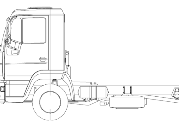Truck MAN LE 4x2 8ton - drawings, dimensions, figures