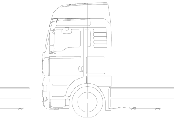 MAN TGA 4x2 Bakwagen truck - drawings, dimensions, pictures
