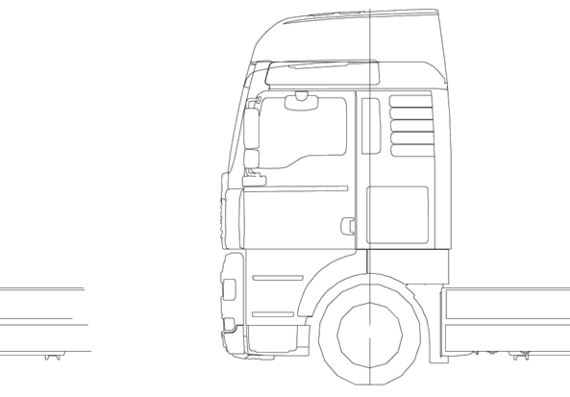 MAN TGA 4x2 Low Bakwagen truck - drawings, dimensions, pictures