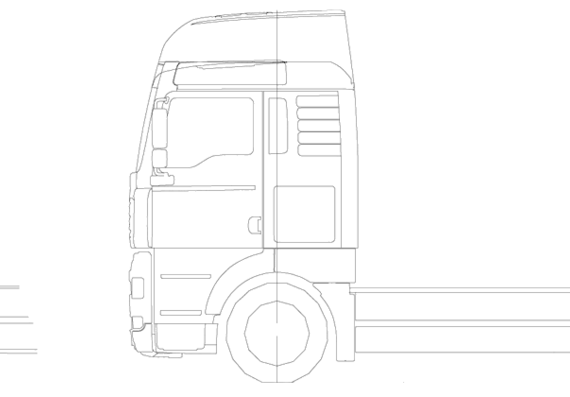 MAN TGA 6x2 Low Bakwagen truck - drawings, dimensions, pictures