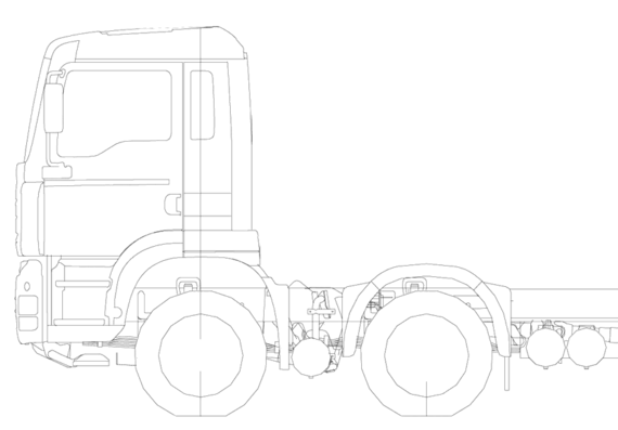 MAN TGA 8x2 Bakwagen truck - drawings, dimensions, pictures
