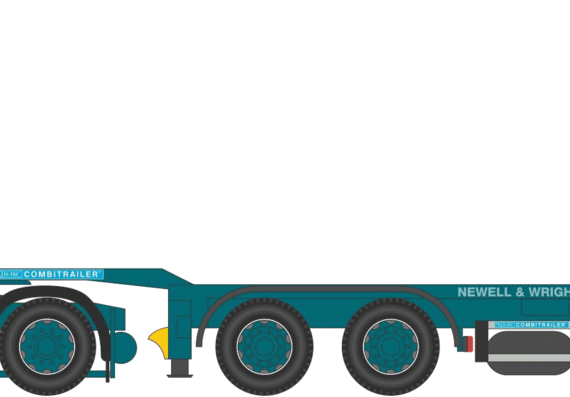MAN TGX D TEC Combitrailer truck - drawings, dimensions, figures