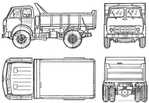 Truck MAZ-503 - drawings, dimensions, figures