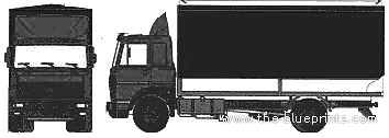 Truck MAZ-53363 - drawings, dimensions, figures