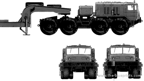 Truck MAZ-537G - drawings, dimensions, figures