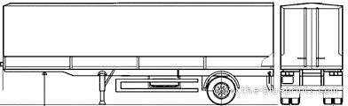 Truck MAZ 938020-012 Trailer (2007) - drawings, dimensions, pictures