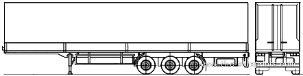 Truck MAZ 975800-012 Trailer (2007) - drawings, dimensions, figures