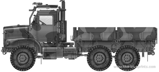 Грузовик MK.23 MTVR Cargo Truck - чертежи, габариты, рисунки