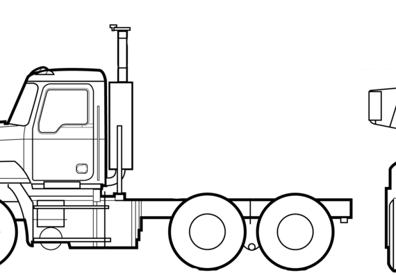 Truck Mack CL703 - drawings, dimensions, figures