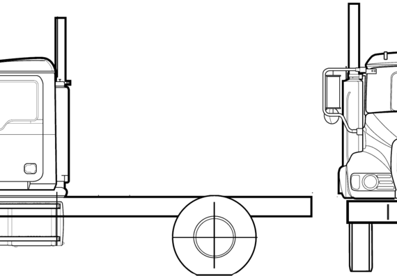 Mack CV712 truck (2005) - drawings, dimensions, figures