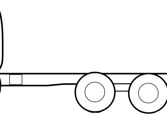 Mack DM600S truck - drawings, dimensions, figures