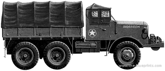 Truck Mack G-532 NO 6x6 (1943) - drawings, dimensions, figures