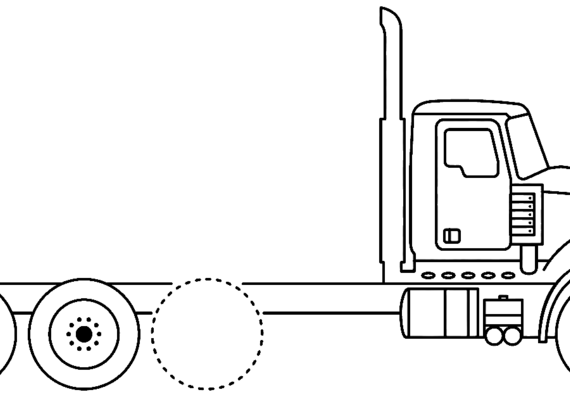 Mack Granite truck (2014) - drawings, dimensions, pictures