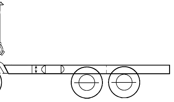 Грузовик Mack MR600SP (2005) - чертежи, габариты, рисунки