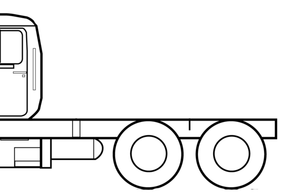 Грузовик Mack RB600SX - чертежи, габариты, рисунки