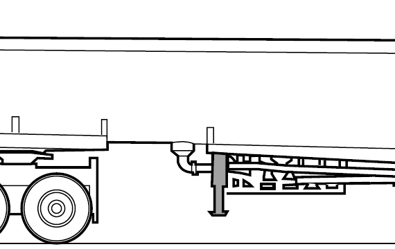 Грузовик Mack R Conventional Tractor - чертежи, габариты, рисунки