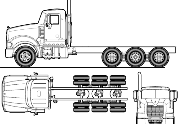 Mack Titan TD714 8x6 truck (2011) - drawings, dimensions, pictures