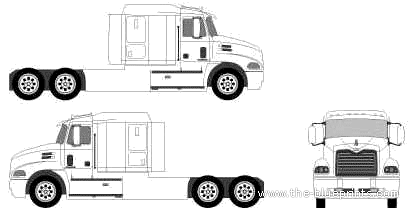 Mack Vision truck - drawings, dimensions, pictures