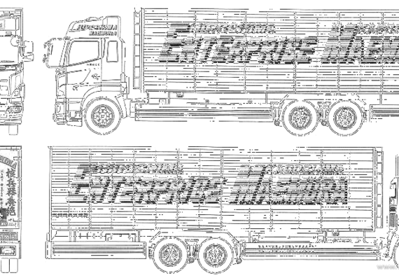 Грузовик Maemura Industry Truck - чертежи, габариты, рисунки